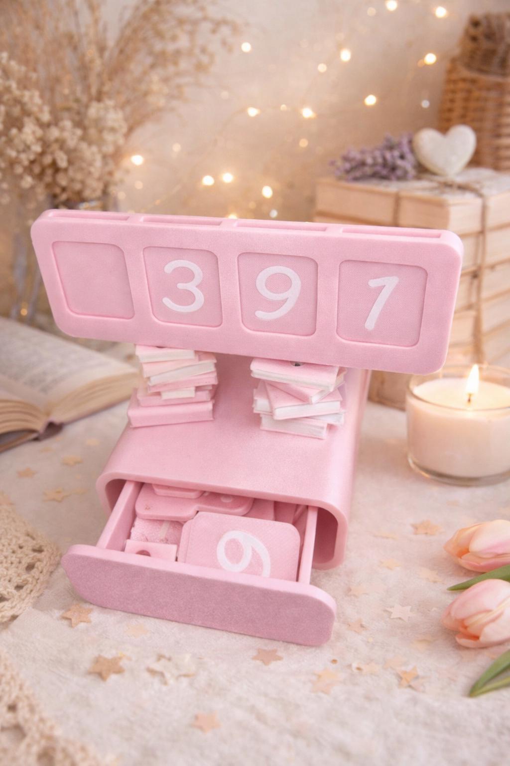 3D Printed Book Reading Tracker | Pastel Desk Decor