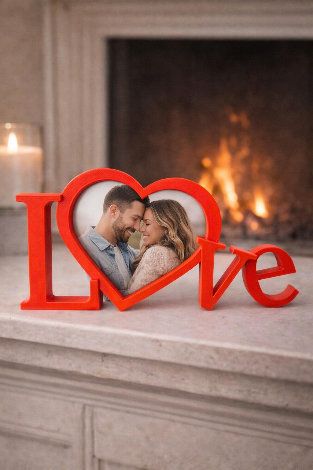 3D Printed LOVE Photo Frame | Romantic Keepsake