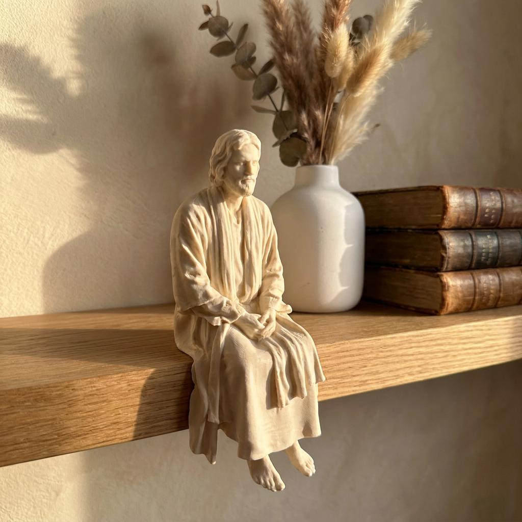 Jesus Shelf Sitter | 3D Printed Christian Decor | Religious Figurine | Faith Home Decor | Inspirational Gift