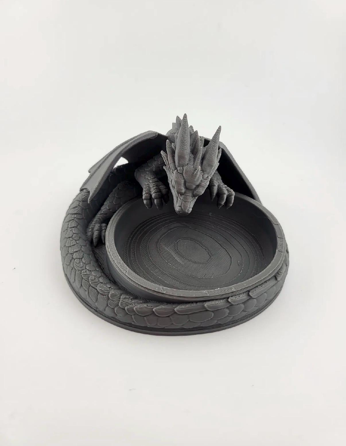 Gothic dragon catch all bowl. Decorative bowl.