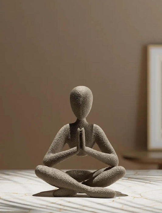 Meditation sculpture ornament, choice of colour: stunning gift