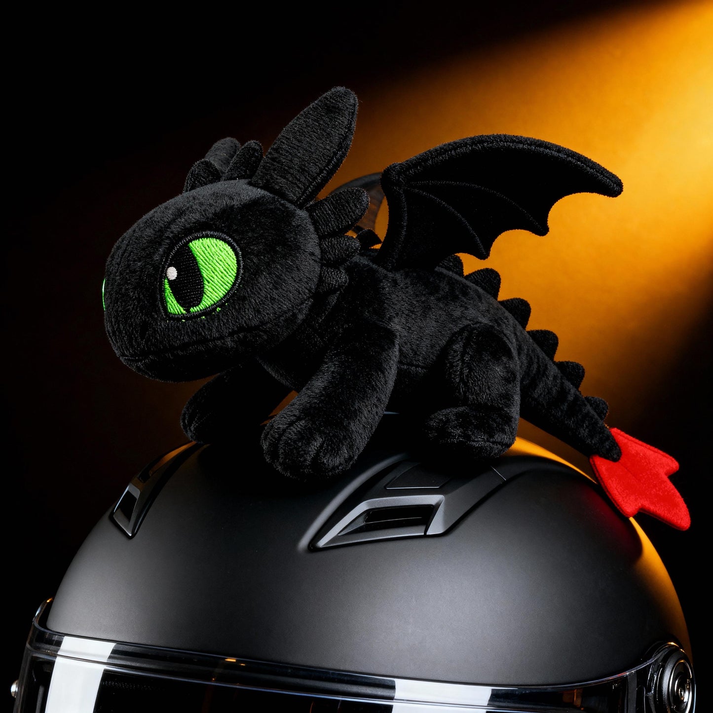 Toothless Car or helmet accessory, HTTYD gift for movie fan.