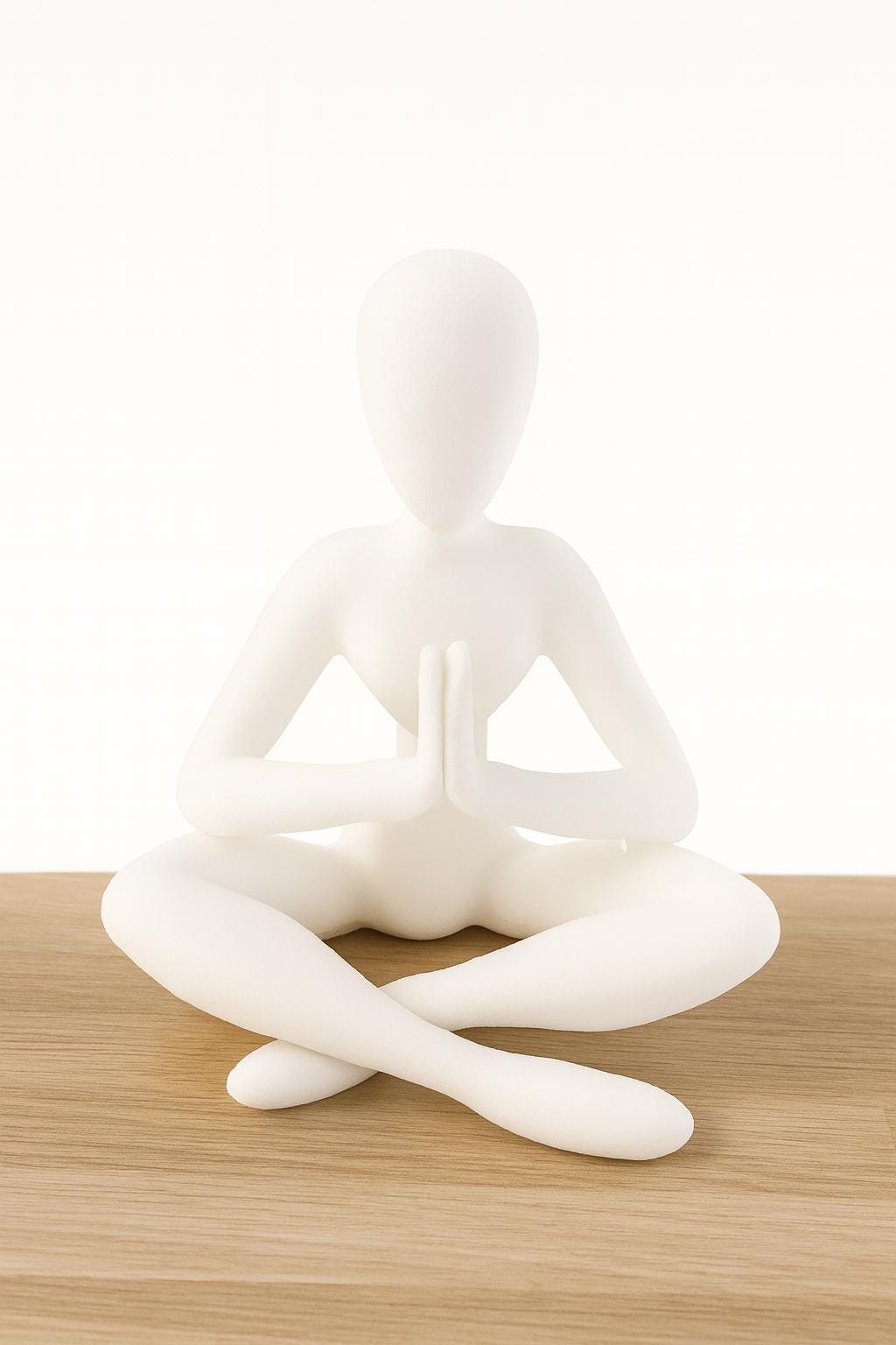 Namaste Meditation Figure – Minimalist Zen Sculpture | 3D Printed Home or Office Decor