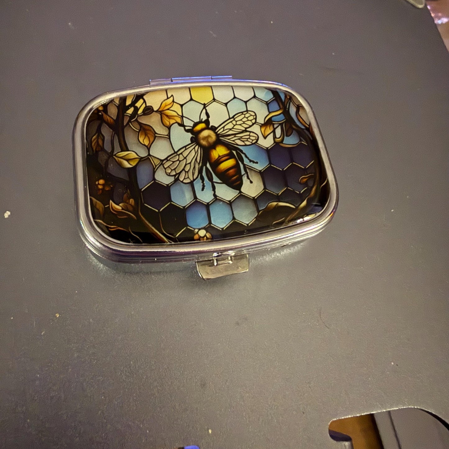 Trinket box or pill box medication, meds, gift for friend family