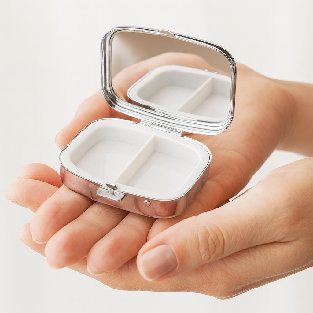 Trinket box or pill box medication, meds, gift for friend family