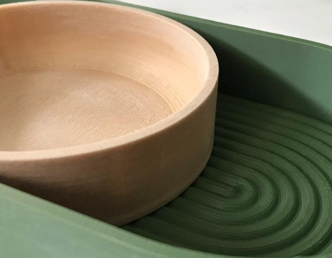 Zen Sliding Tray with Removable Bowls | Minimalist Desk Organizer