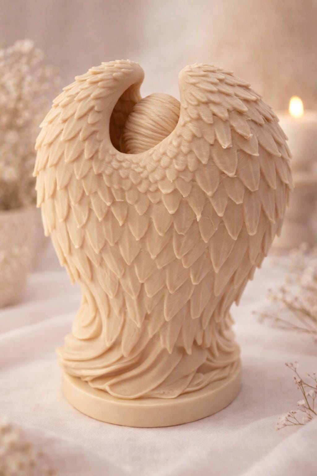 3D Printed Guardian Angel Figurine | Memorial Keepsake