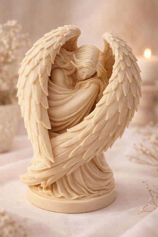3D Printed Guardian Angel Figurine | Memorial Keepsake