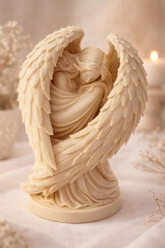 3D Printed Guardian Angel Figurine | Memorial Keepsake