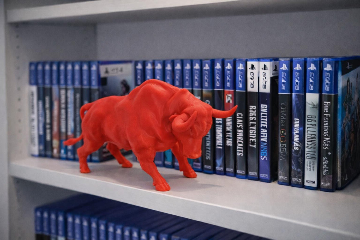 3D Printed Red Bull Ornament | Funky Desk Decor - Fathers day gift