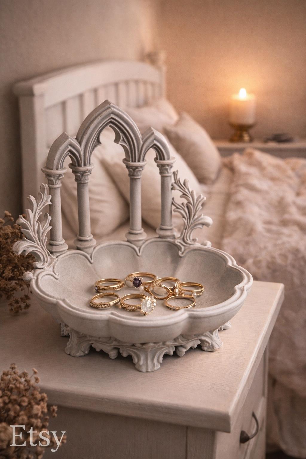 Gothic decorative bowl dish - Catch all bowl