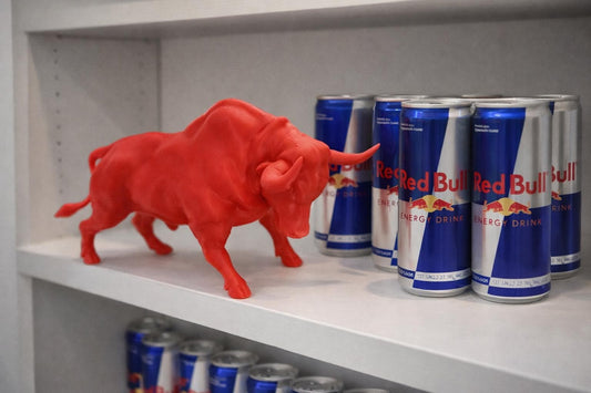 3D Printed Red Bull Ornament | Funky Desk Decor - Fathers day gift