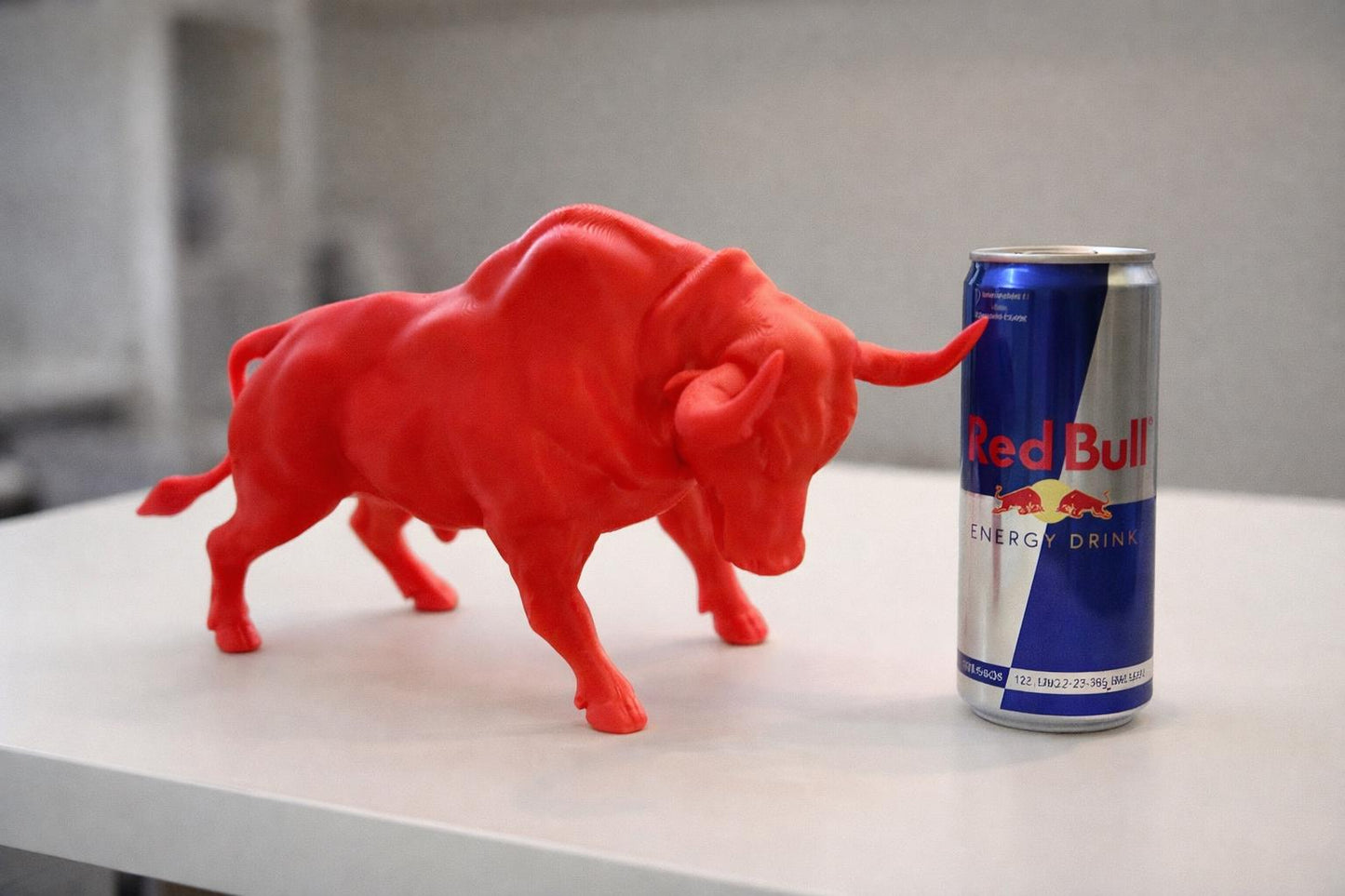 3D Printed Red Bull Ornament | Funky Desk Decor - Fathers day gift