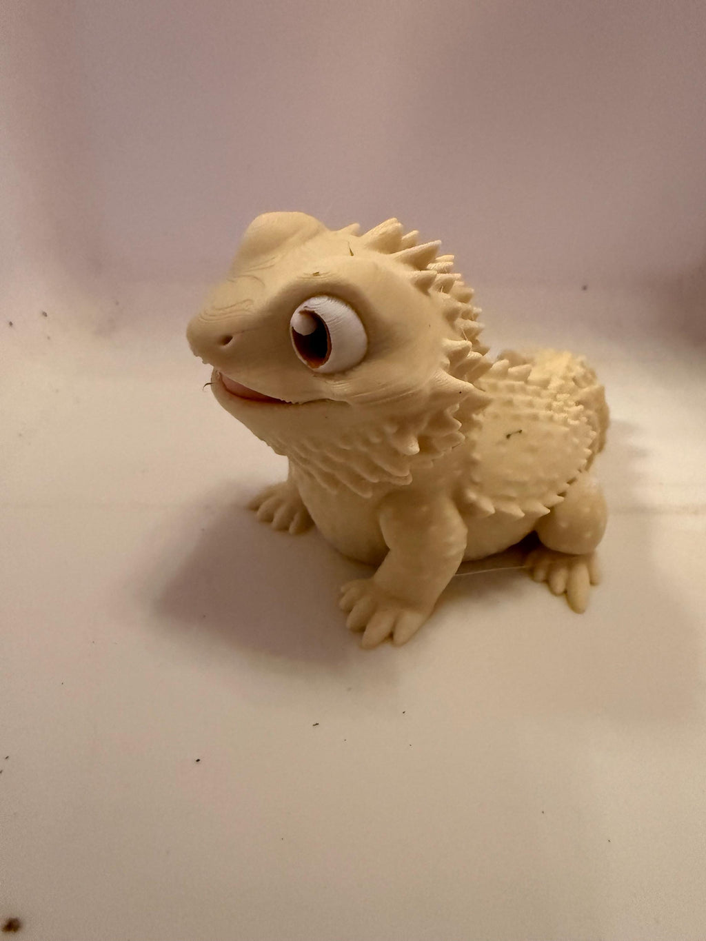 3D Printed Bearded Dragon Figurine – Eco-Friendly Desk Decor