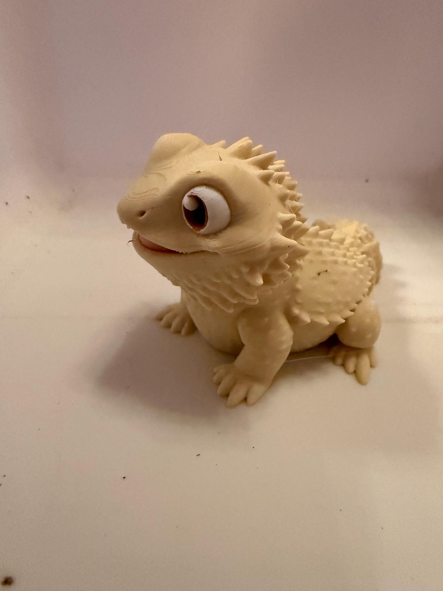 3D Printed Bearded Dragon Figurine – Eco-Friendly Desk Decor
