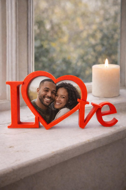 3D Printed LOVE Photo Frame | Romantic Keepsake