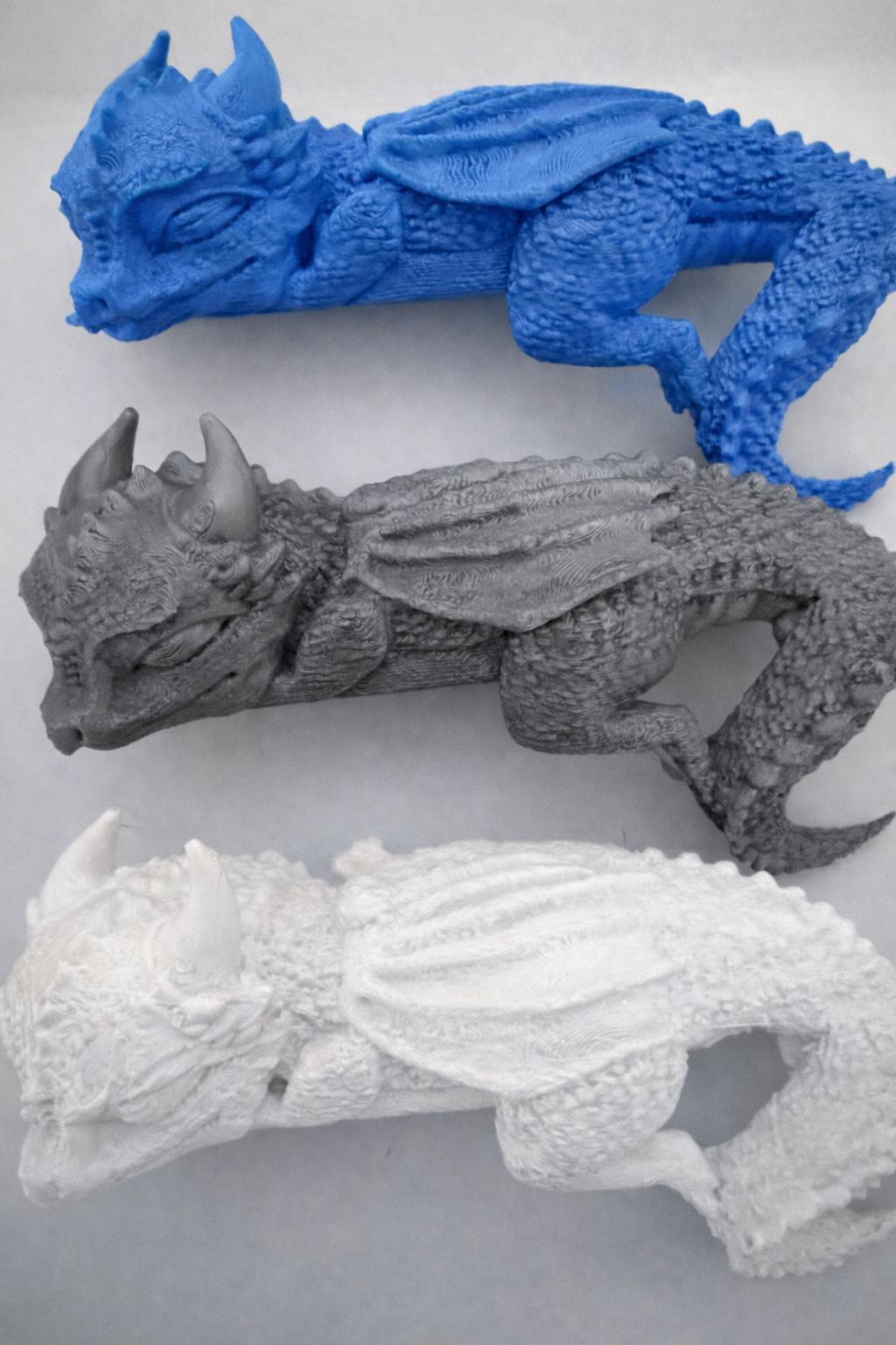 Sleeping baby dragon shelf sitter | Bookshelf shelf decor 3d Printed