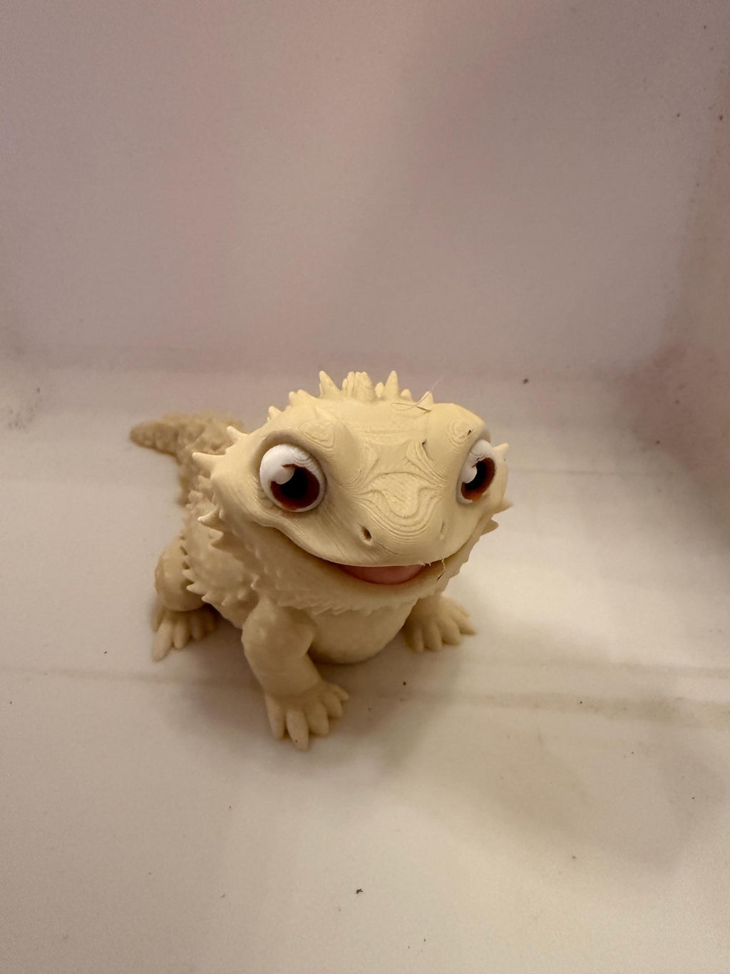 3D Printed Bearded Dragon Figurine – Eco-Friendly Desk Decor