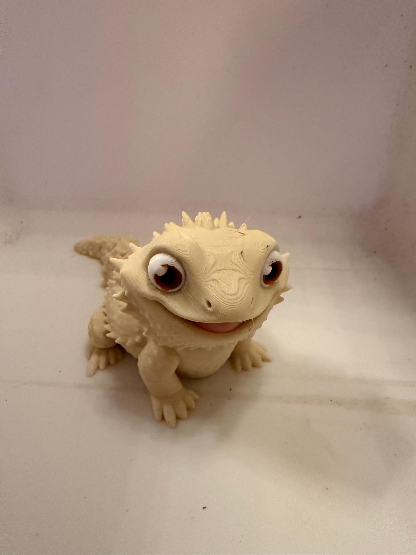 3D Printed Bearded Dragon Figurine – Eco-Friendly Desk Decor