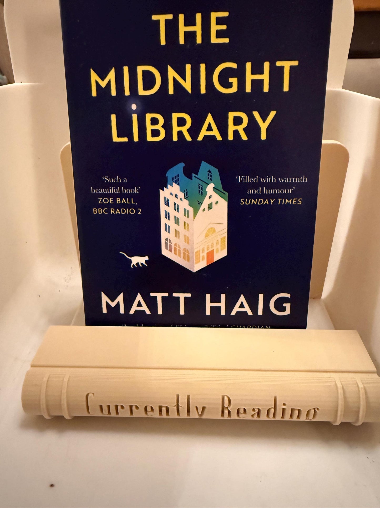 3D Printed Book Stand | Nordic Reader Gift, Bookshelf Decor