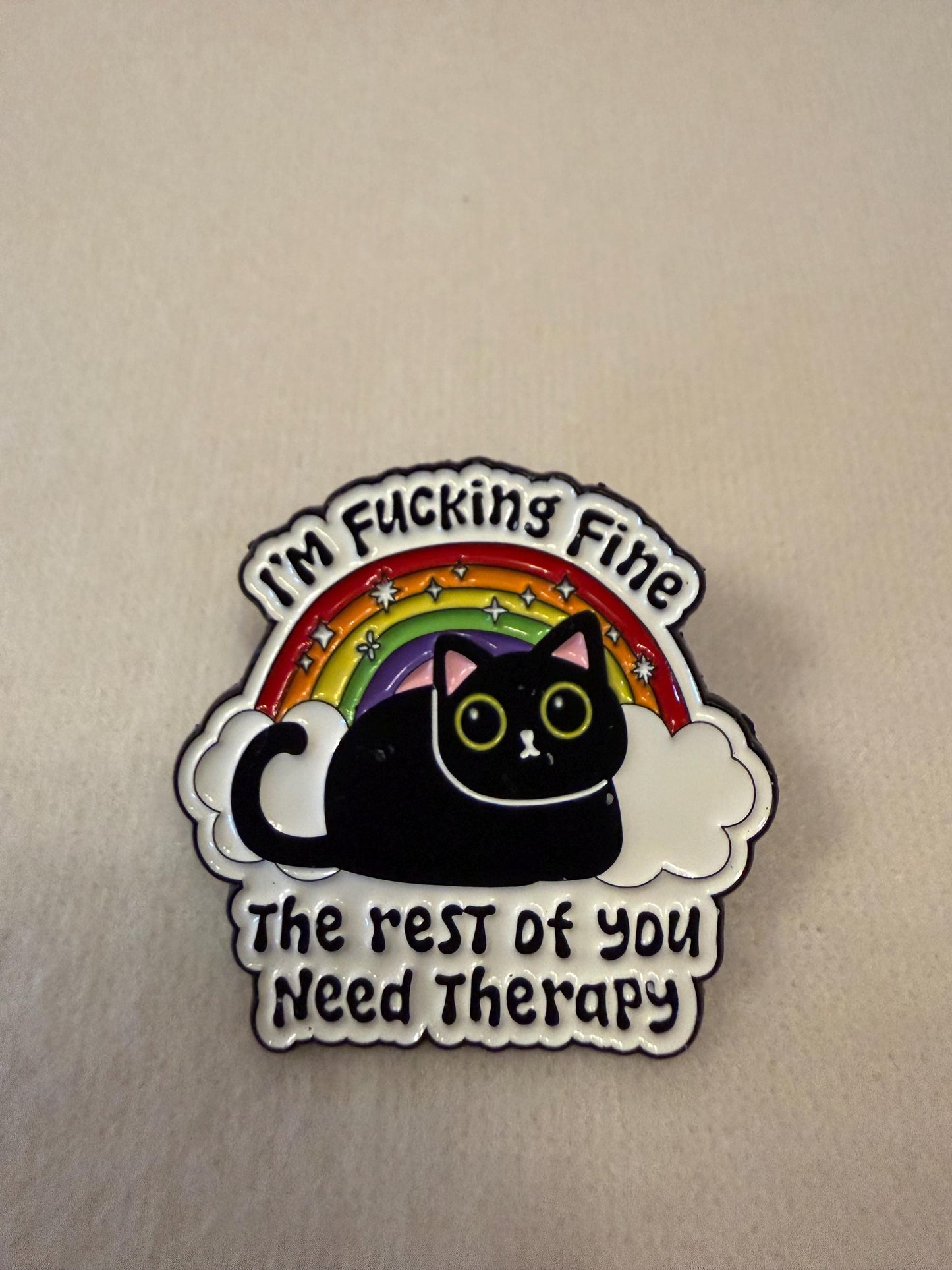 Pin badge - enamel badge- It’s ok to have mixed emotions . Fun