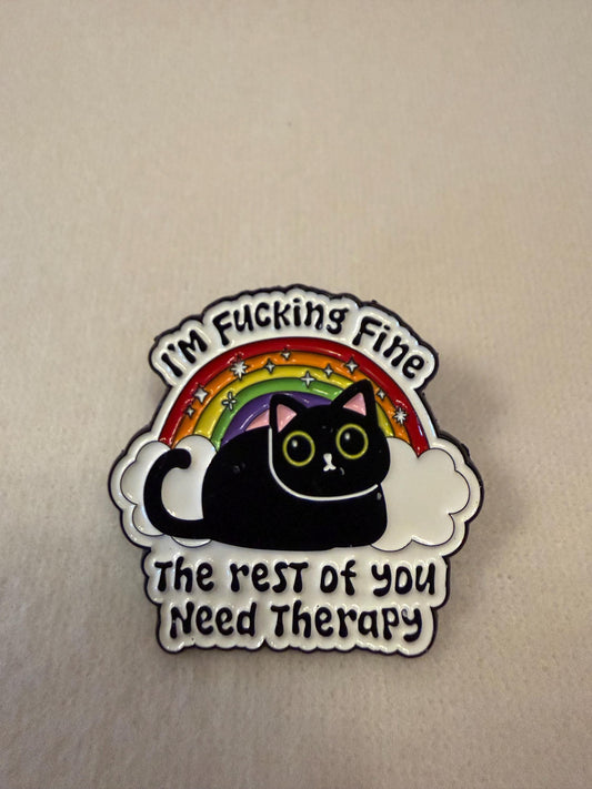 Pin badge - enamel badge- It’s ok to have mixed emotions . Fun