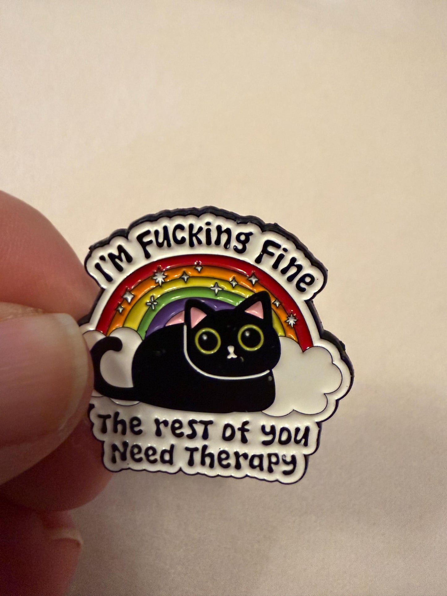 Pin badge - enamel badge- It’s ok to have mixed emotions . Fun