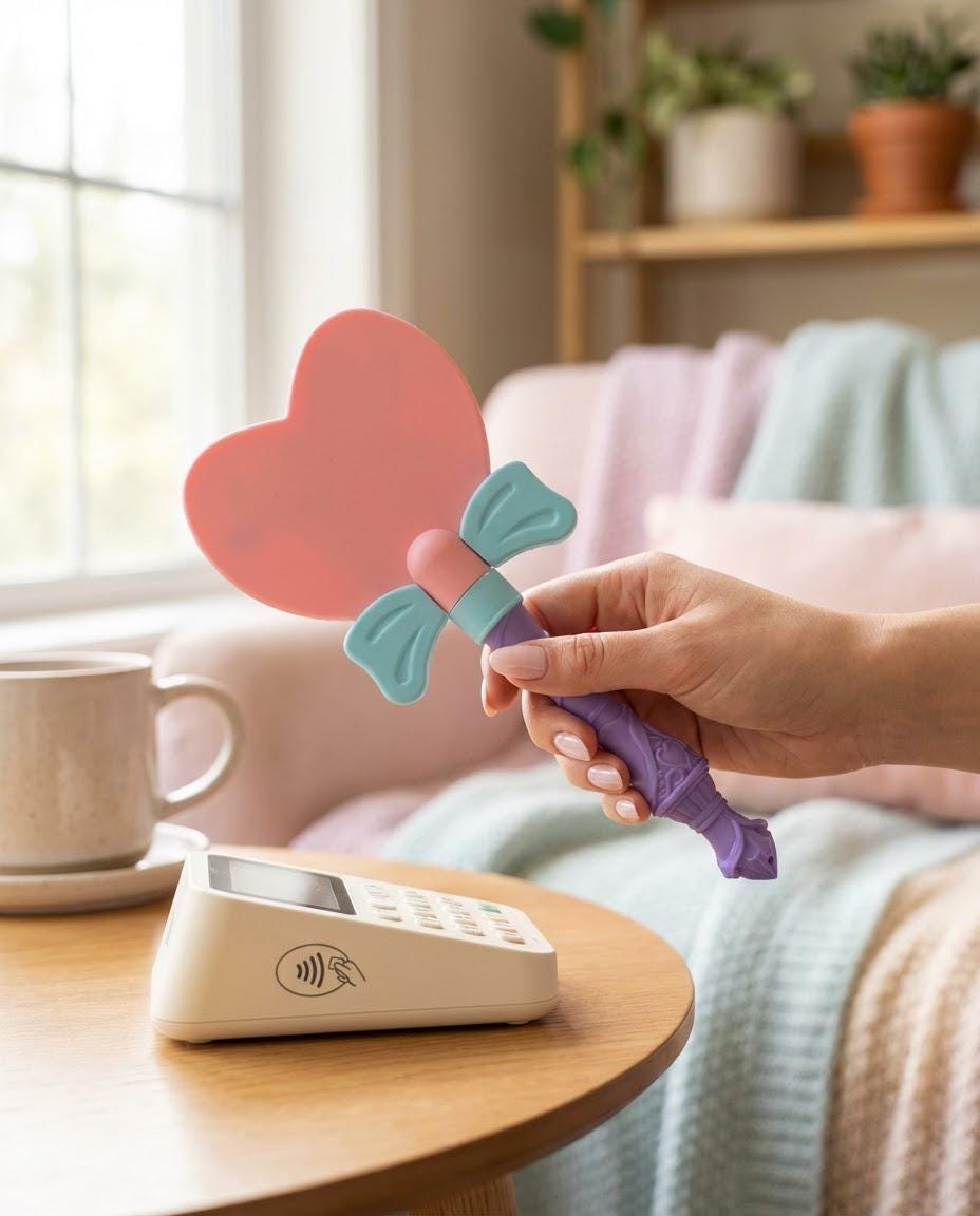 Fairy Tap to Pay Wand | Contactless Card Holder, Novelty Magic Stick