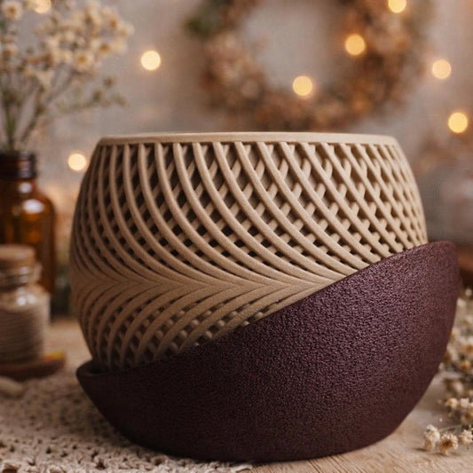 Modern minimalist planter pot 3d printed