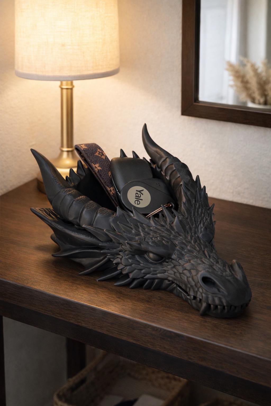 Dragon Catchall tray, bowl. Hall trinket bowl.