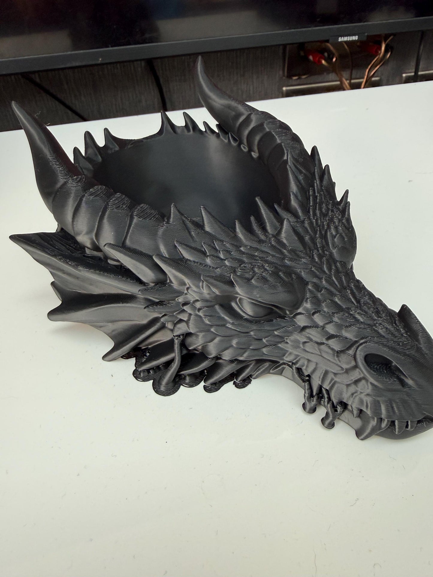 Dragon Catchall tray, bowl. Hall trinket bowl.