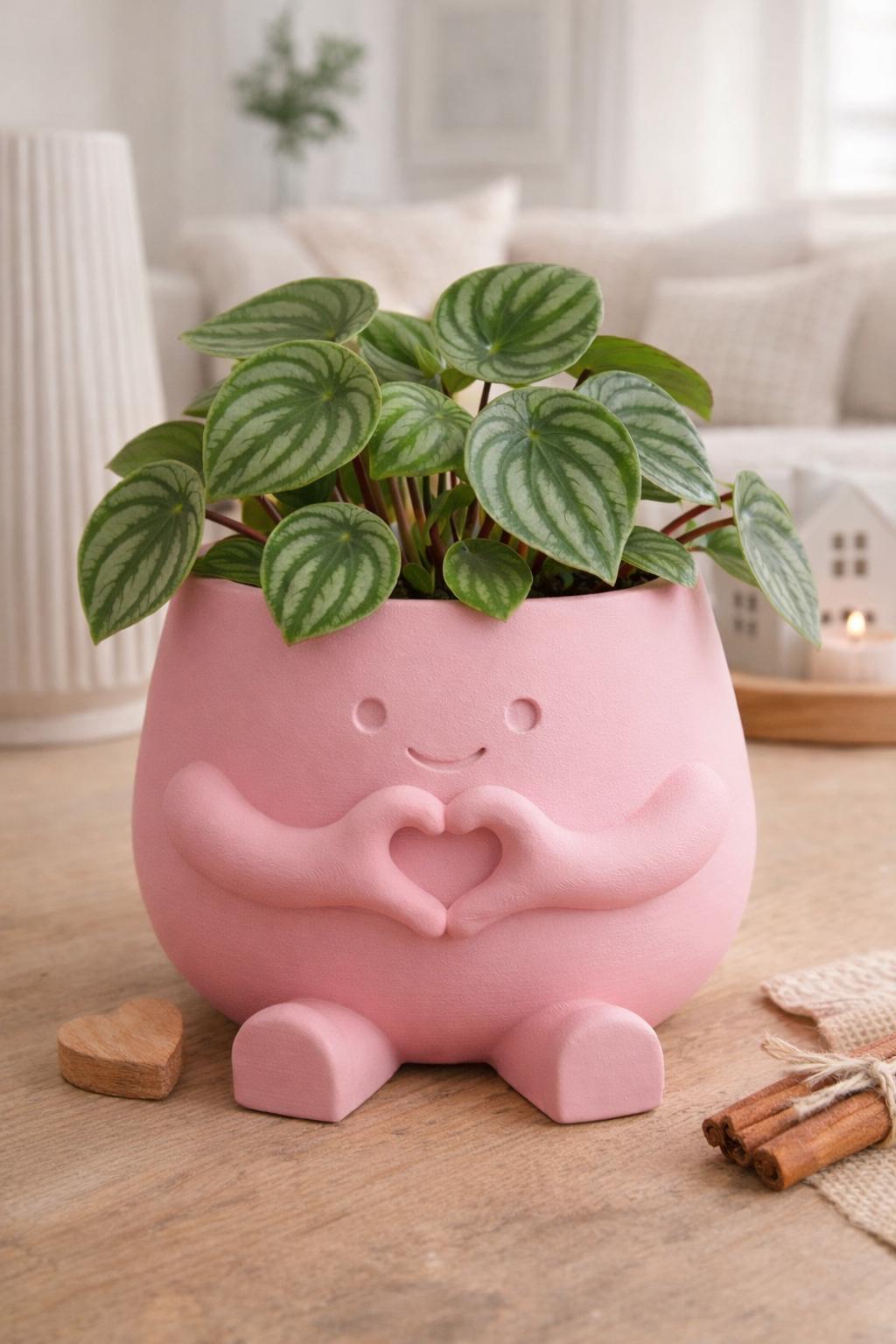 Love Plant Pot with Plant & Personalized Card – Gift for Friend, Family