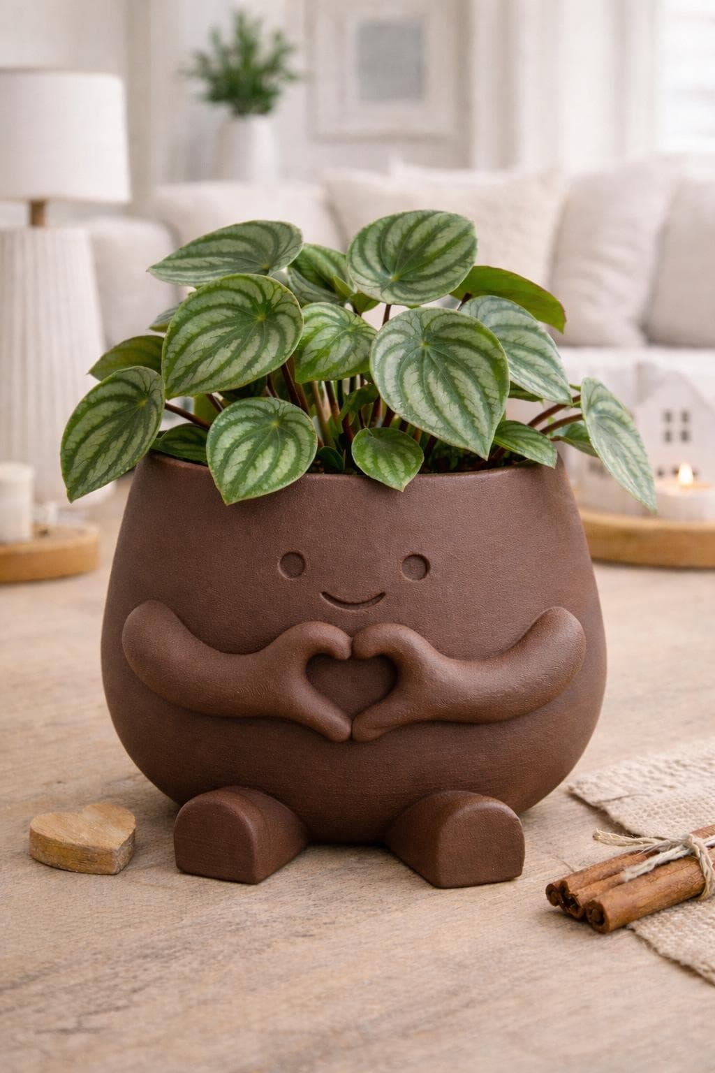 Love Plant Pot with Plant & Personalized Card – Gift for Friend, Family