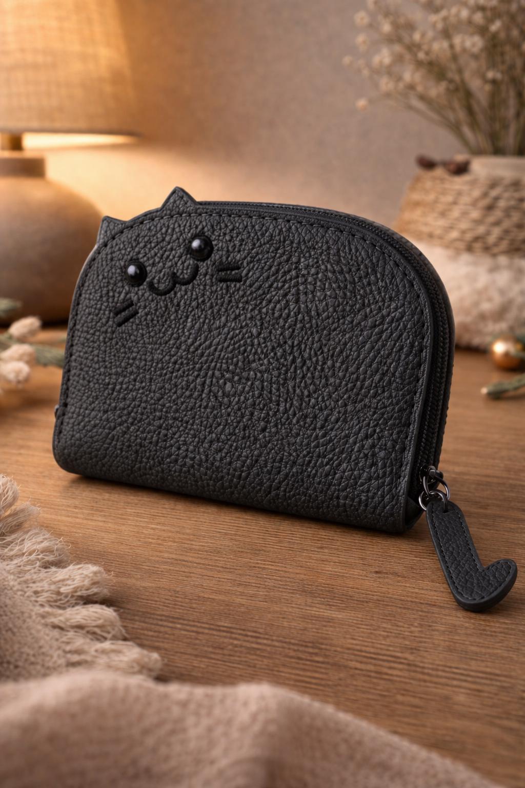 Cat Coin Purse, Accordion Card Holder, Kawaii Wallet, Zip Pouch