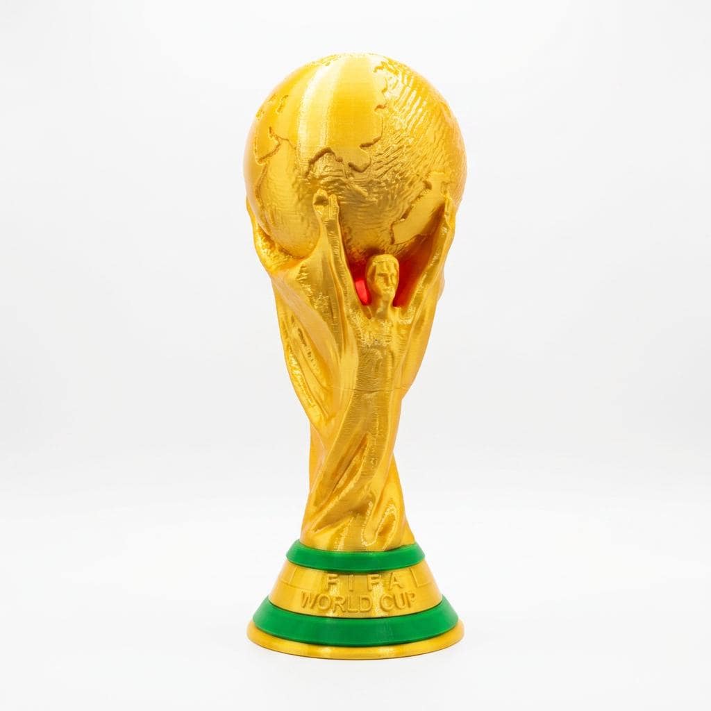 World Cup Trophy Replica 38cm | Football Fan Gift | Soccer Trophy Ornament | Man Cave Decor | Match Day Centrepiece