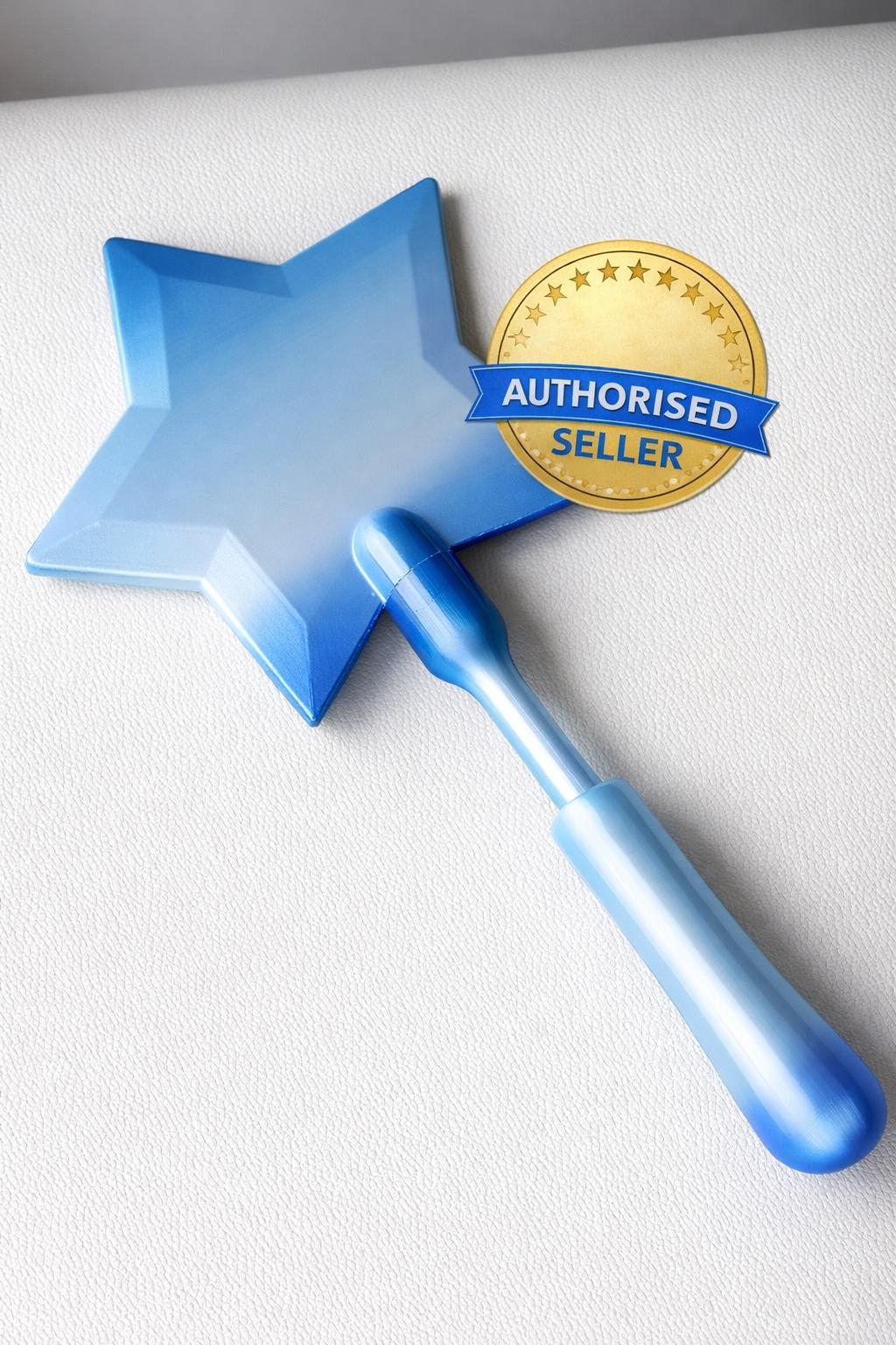 Frozen Inspired Magic Payment Tap Wand, Icy Blue Ombre Star Prop