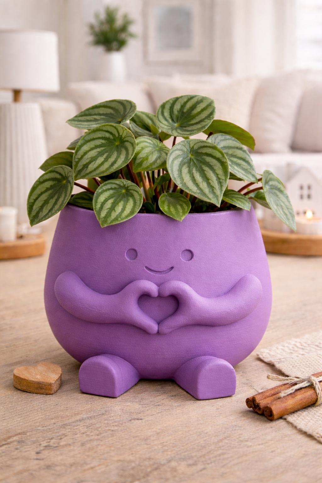 Love Plant Pot with Plant & Personalized Card – Gift for Friend, Family