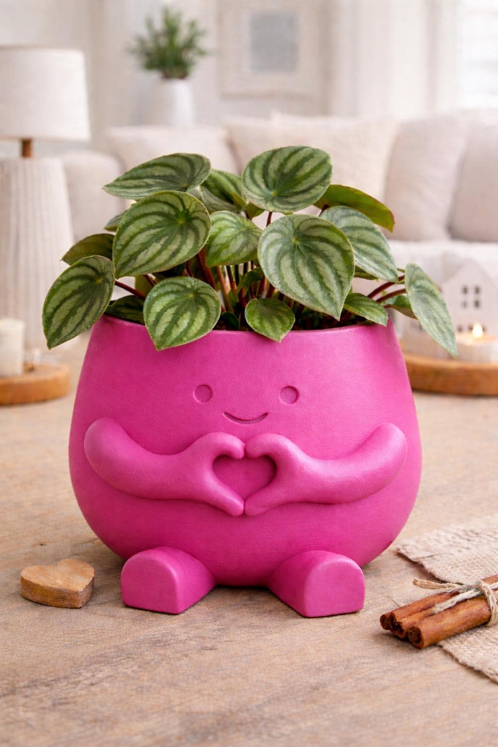 Love Plant Pot with Plant & Personalized Card – Gift for Friend, Family