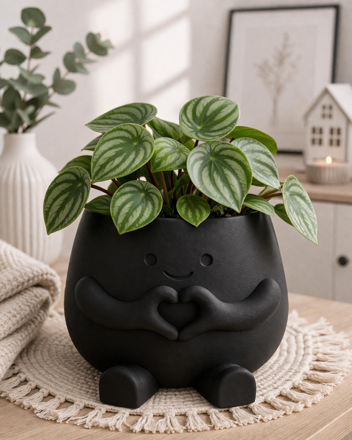 Love Plant Pot with Plant & Personalized Card – Gift for Friend, Family