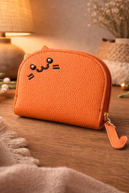 Cat Coin Purse, Accordion Card Holder, Kawaii Wallet, Zip Pouch