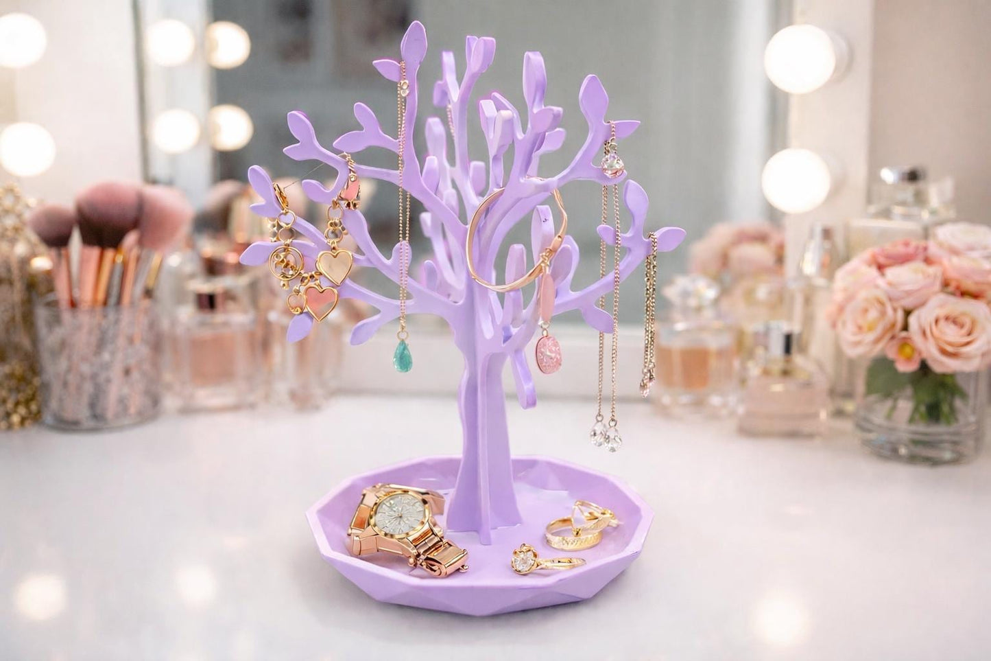 Jewellery tree - functional and pretty Jewellery organiser
