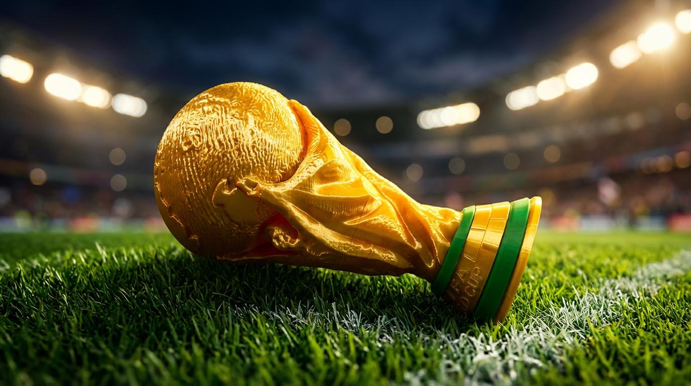 World Cup Trophy Replica 38cm | Football Fan Gift | Soccer Trophy Ornament | Man Cave Decor | Match Day Centrepiece