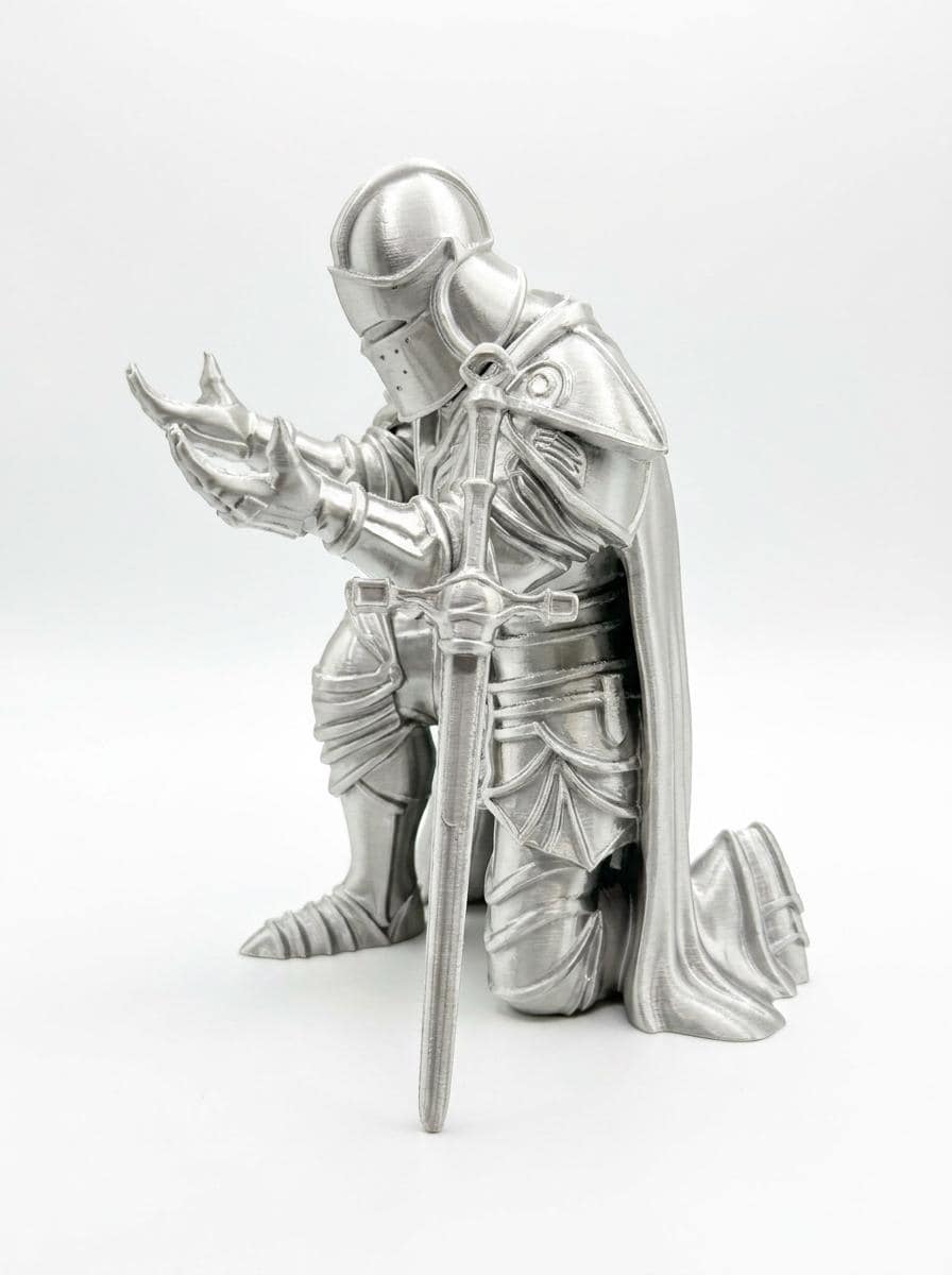 Medieval Knight Pen Holder | 3D Printed Desk Organiser | Armour Figurine Pencil Stand | Unique Office Gift