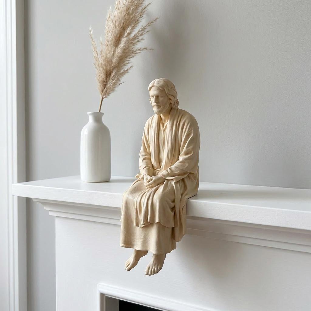 Jesus Shelf Sitter | 3D Printed Christian Decor | Religious Figurine | Faith Home Decor | Inspirational Gift