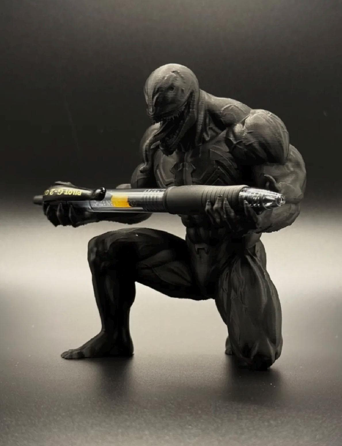 Marvel Inspired Venom Pen Holder | 3D Printed Desk Organizer | Superhero Pencil Holder | Gamer Desk Decor | Gift for Comic Fans