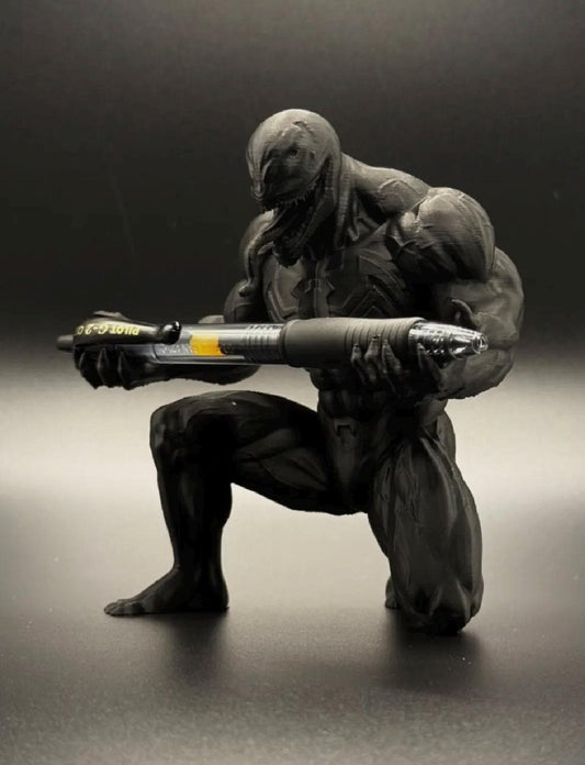 Marvel Inspired Venom Pen Holder | 3D Printed Desk Organizer | Superhero Pencil Holder | Gamer Desk Decor | Gift for Comic Fans