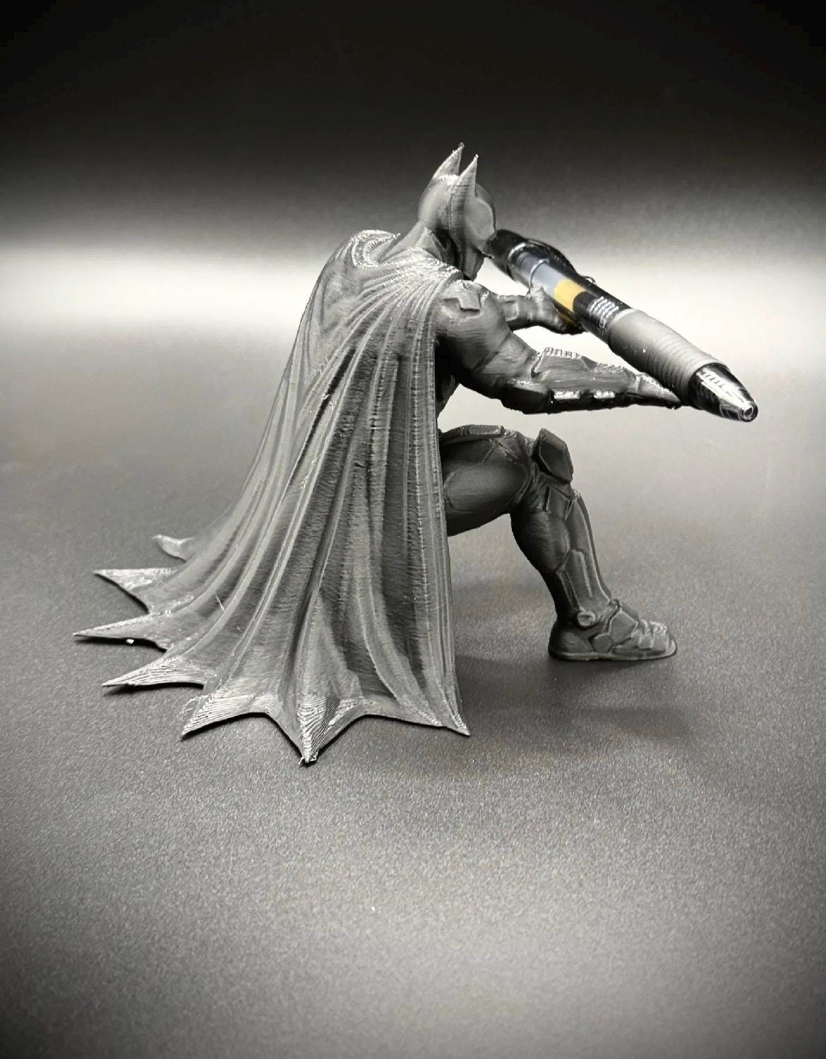 Bat Pen man holder- in style of comic figure. Father day gift.