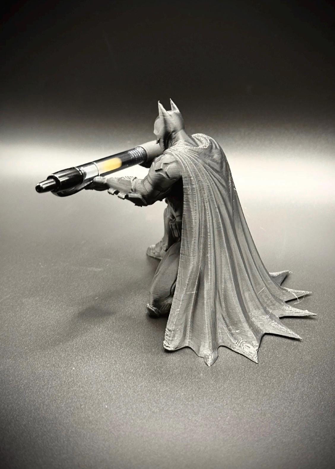 Bat Pen man holder- in style of comic figure. Father day gift.