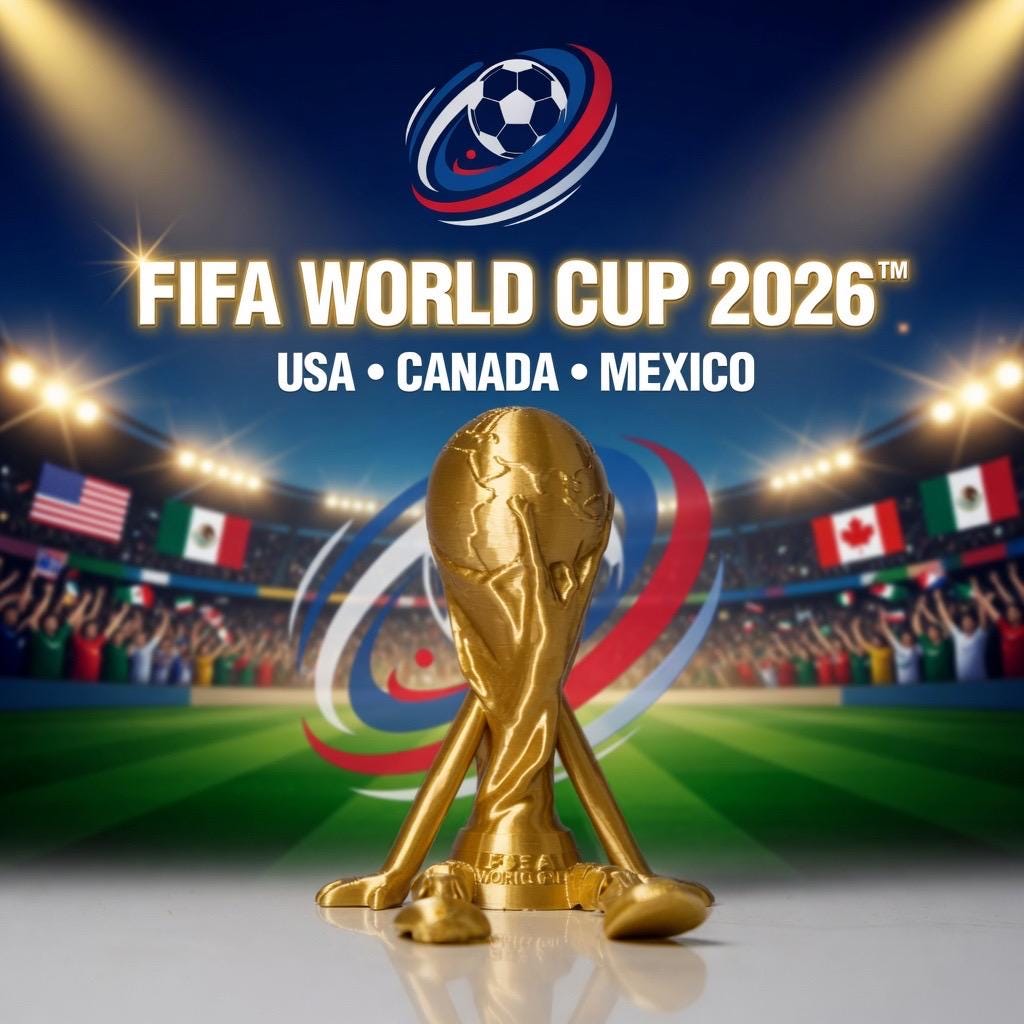 World Cup 2026 shelf sitter ornament decor
