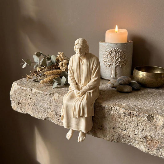 Jesus Shelf Sitter | 3D Printed Christian Decor | Religious Figurine | Faith Home Decor | Inspirational Gift